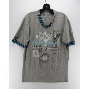 De Baggio Shirt Large Pullover New York RX Exchange Graphic Roll Tab
